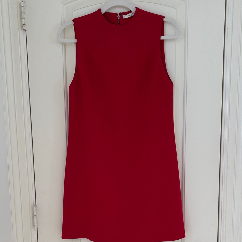 Alice + Olivia Red Sleeveless Dress 4